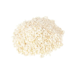 Pile of dried Sesame Seed isolated on white