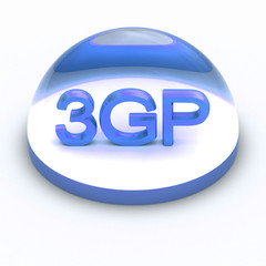3D Style file format icon - 3GP