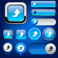 Upload high-detailed web button collection.