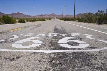 Route 66, Californie, Arizona, États-Unis.