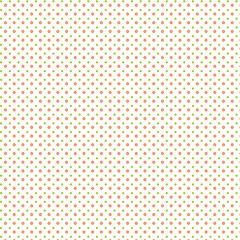 Fototapeta premium Colourful flowers and dots on white pattern