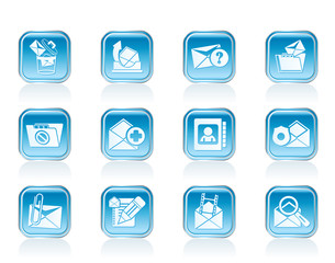 E-mail and Message Icons - vector icon set