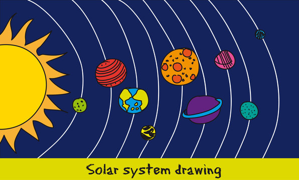 How To Draw The Solar System Step by Step-anthinhphatland.vn