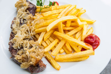juicy steak beef