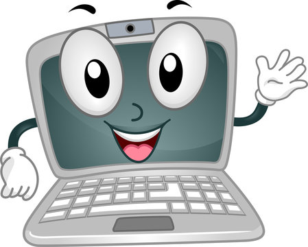 Laptop Mascot