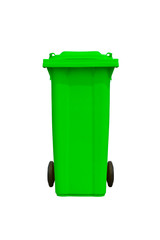 Obraz premium Large green trash can