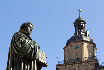 Fototapeta na wymiar Luter w Wittenberdze pamięci