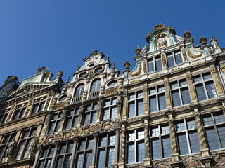 Historic guildhouse  on the grand place in Brussels in Belgium