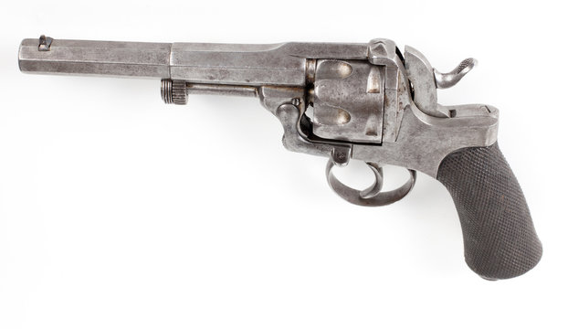 rusty silver pistol