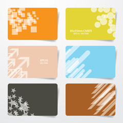 multicolor empty cards eps10