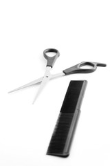 Hairdressers Scissors and Comb