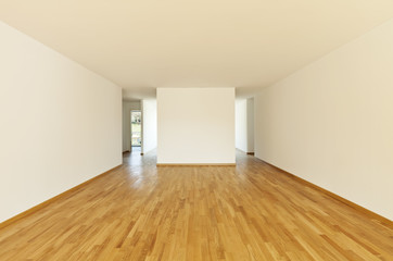 beautiful new apartment, interior, empty big  room