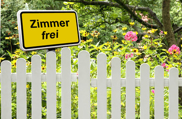 Zimmer frei mit Garten