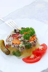 aspic and vegetables