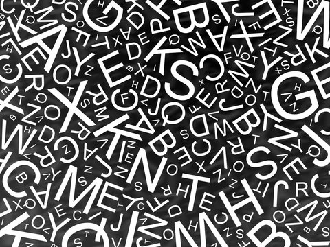 Alphabet - m&eacute;lange de lettres