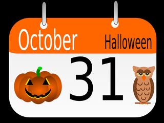 Halloween calendar