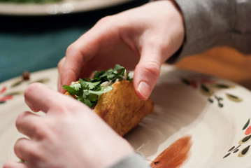 Obraz na płótnie Canvas Vegetarian taco