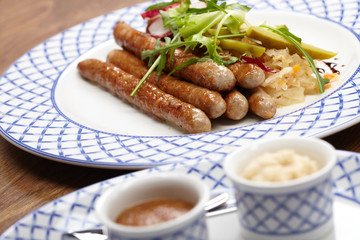 sausages and potatoes