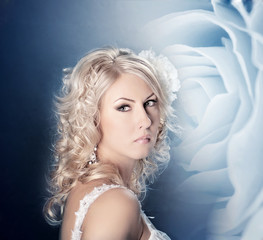Portrait of beautiful young woman