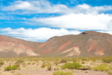 Hill in desert od Argentina