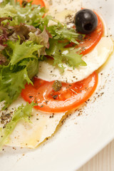 mozzarella and tomato