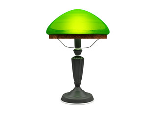 Vintage green lamp