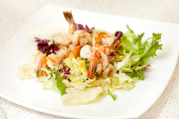 salad with shrimps