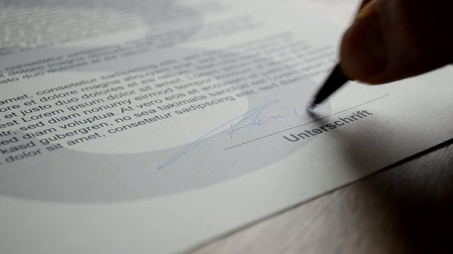 Unterschrift