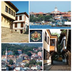 Collage of Bulgarian landmarks