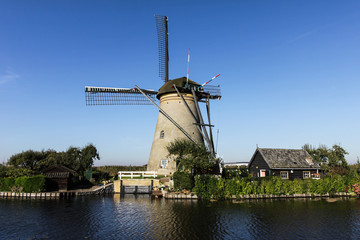 Windmill and house