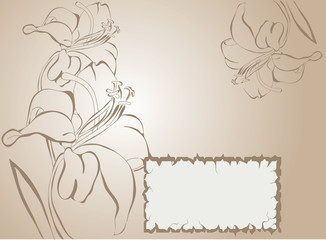 Stylish floral background