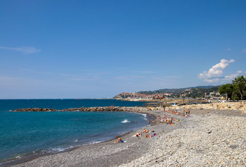 Strand in Imperia - Italien