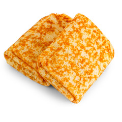fried pancakes stuffed with isolated on white background