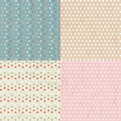 Vintage Paper With Polka Dots Set