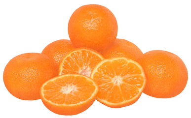 Heap tangerine isolated
