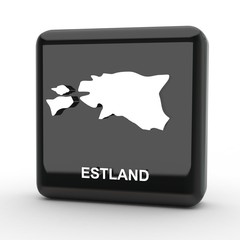 Button 3d Karte Estland schwarz