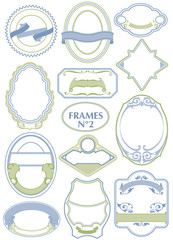 Set of ornate vector frames