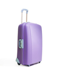 One big beautiful purple suitcases