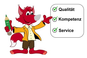 unser Motto, Qualität, Kompetenz und Service