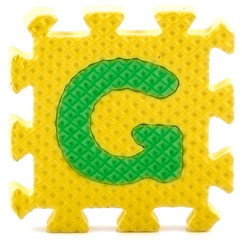 Alphabet puzzle pieces