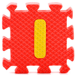 Alphabet puzzle pieces