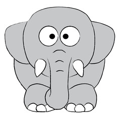 Obraz premium Elefant Zeichnung II