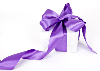 Gift box with a bow