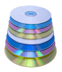 Several compact disc