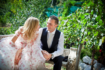sposi in giardino