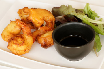 beignets de crevettes plat 3