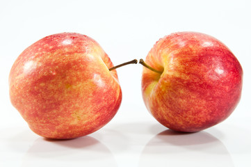 apple with drop close up