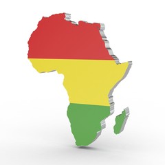 3d Karte Afrika