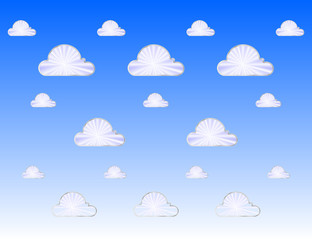 Vector cloud metal icon