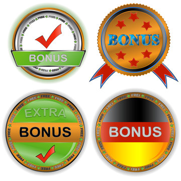 Set from four icons a bonus